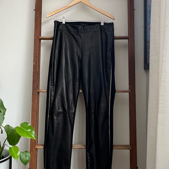 Danier Leather Pants with Side Zippers - Picture 1 of 3